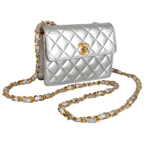 chanel silver shoulder bag|chanel shoulder bag price.